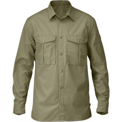 Camisa Fjallraven Greenland Hombre - Kaki Claro - Chile LOA731456